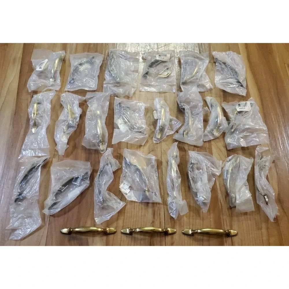Vintage Lot Of 25 KBC Brass Drawer Pulls Handles 4 7/8 Inch Long Style N19111